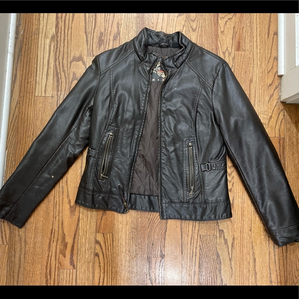 Bill Chill Vegan Leather Biker Jacket